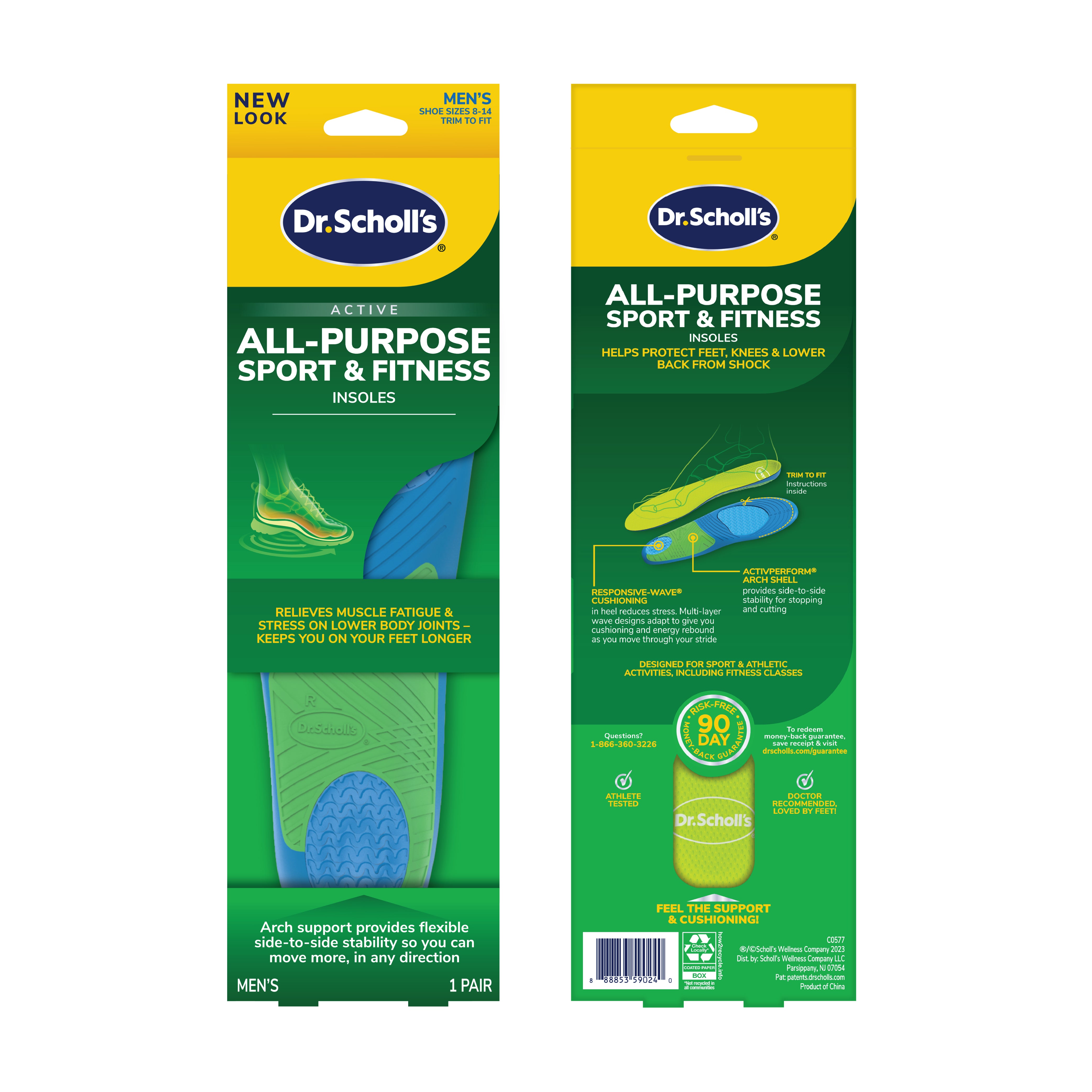 All-Purpose Sport & Fitness Comfort Insoles