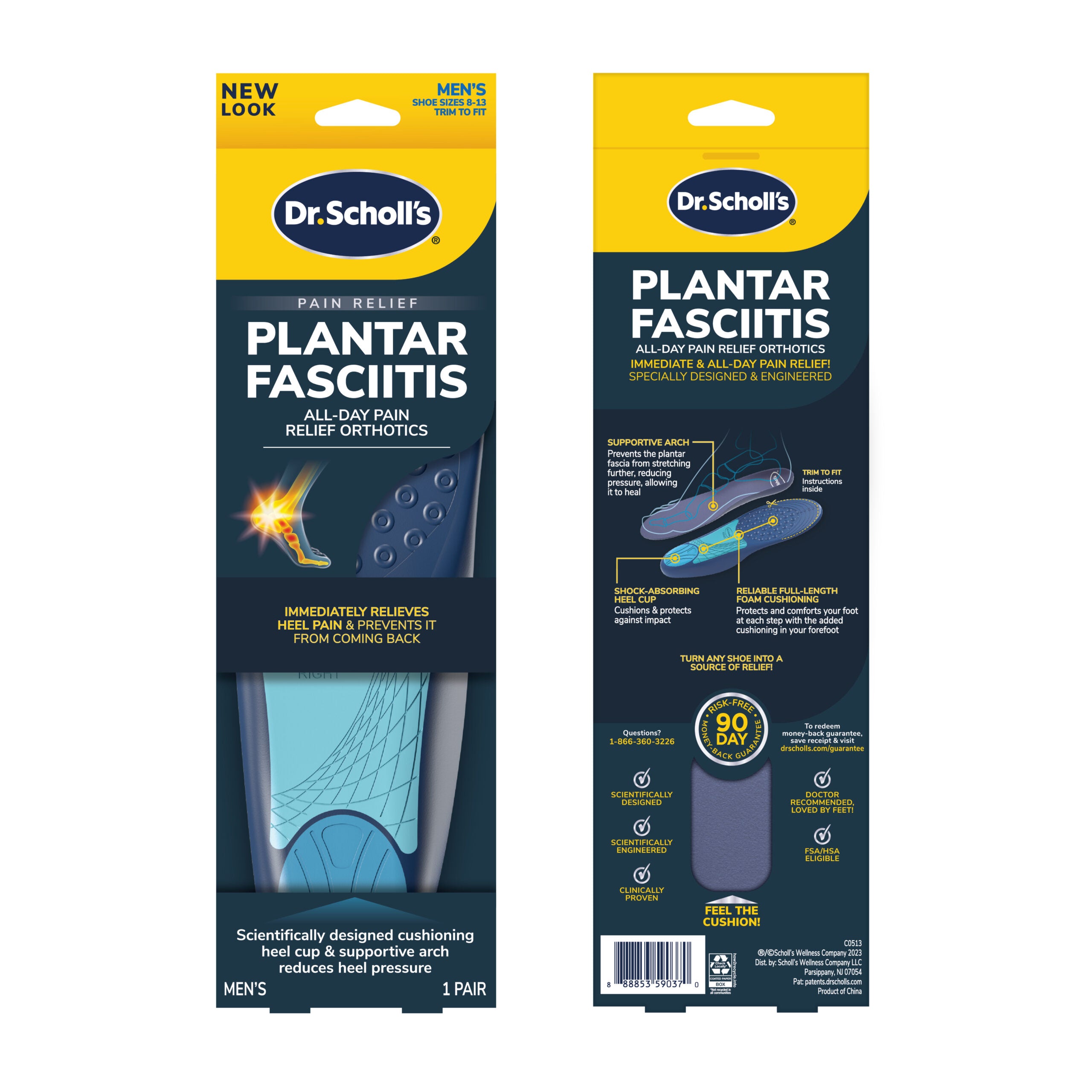 Plantar Fasciitis All-Day Pain Relief Orthotics