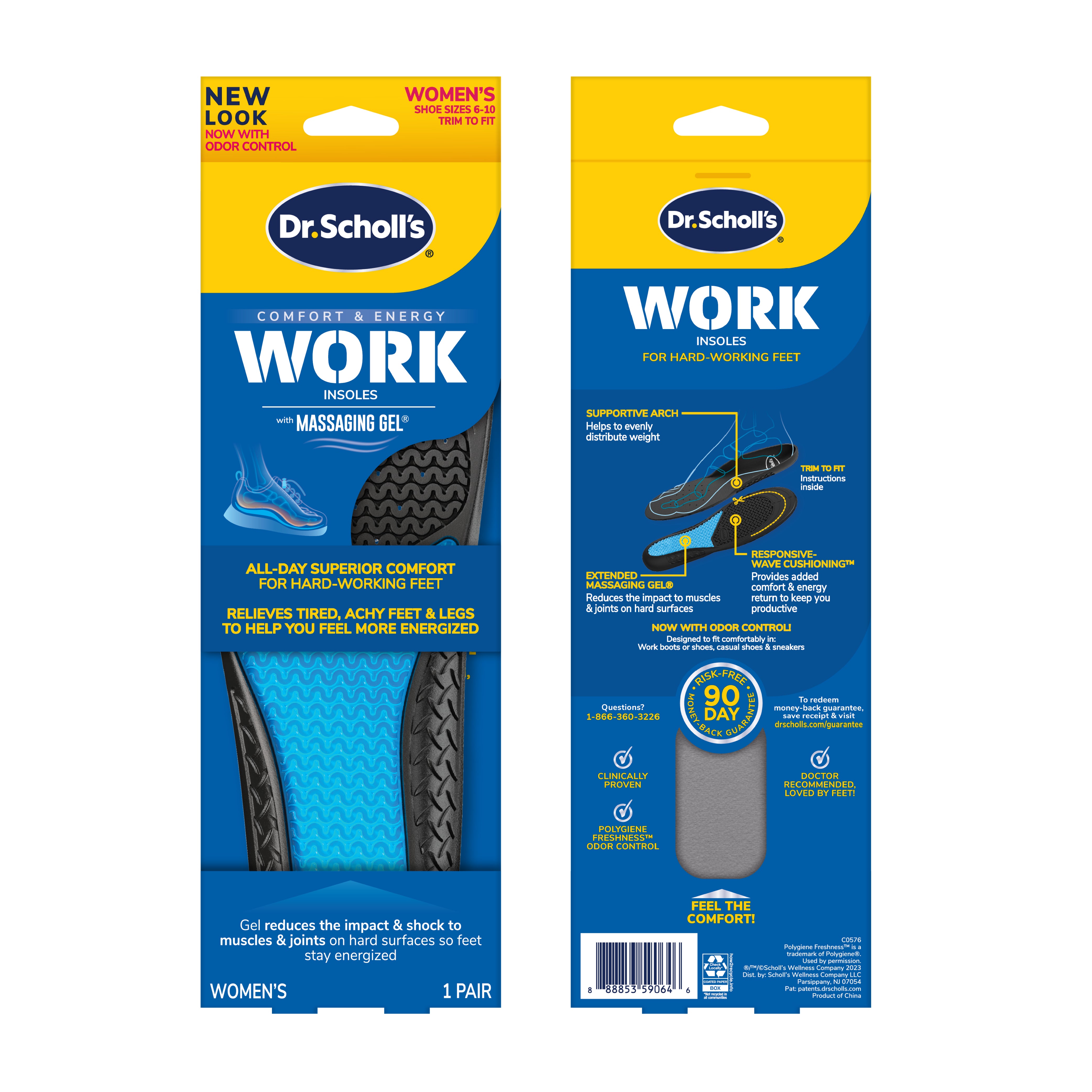 Work Insoles with Massaging Gel®