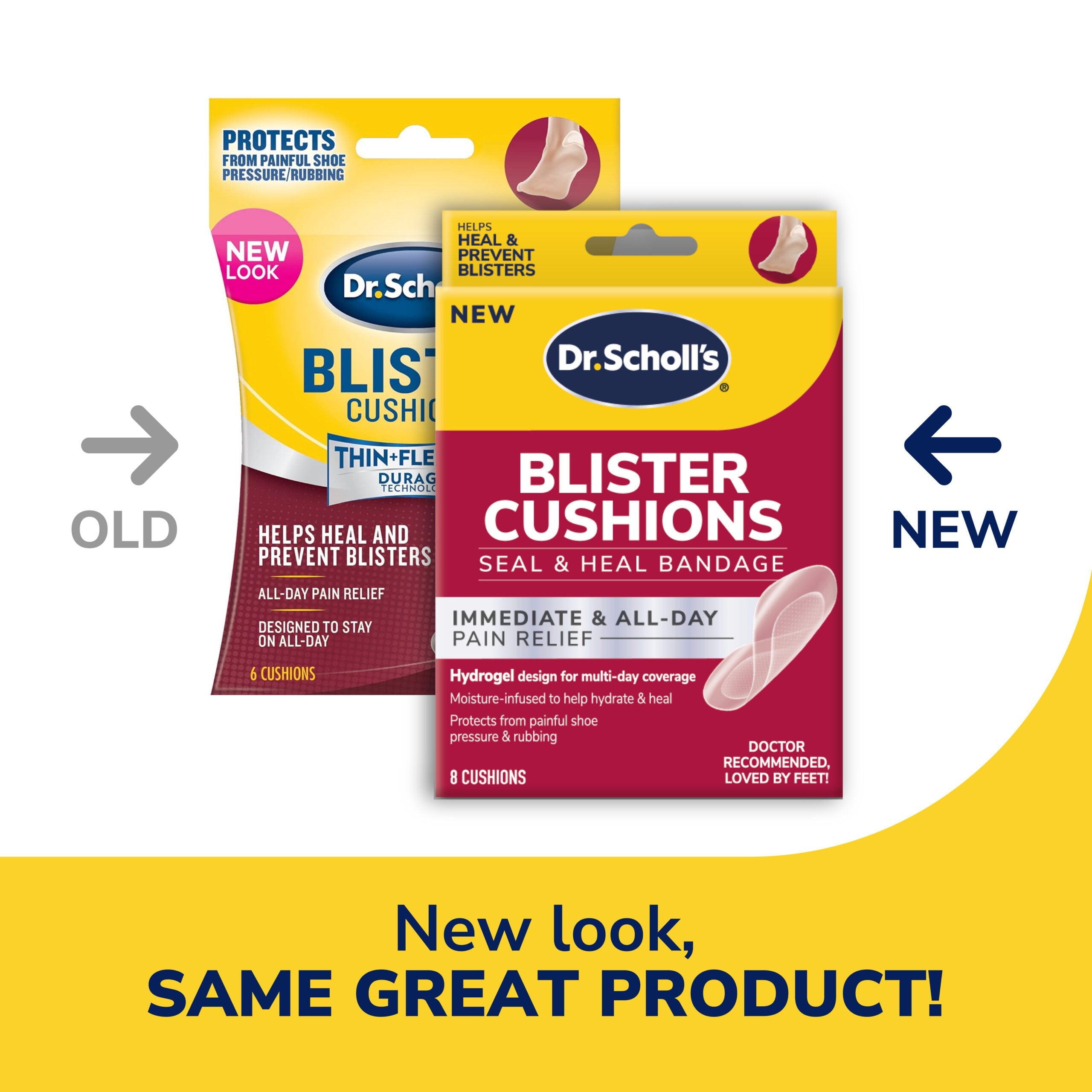 Blister Cushions Seal & Heal Bandage with Hydrogel Technology