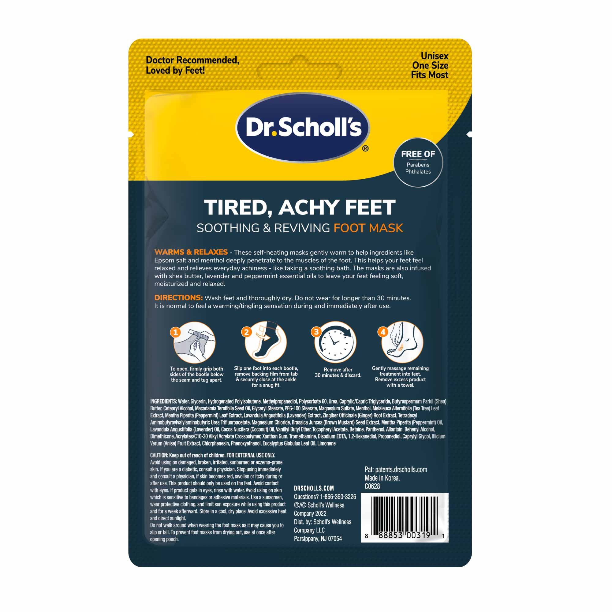 Tired, Achy Feet Soothing & Reviving Foot Mask